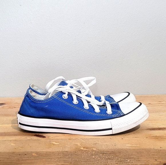 Converse All Star Chuck Taylor Blue Sneakers Low Top Canvas Shoes Women's Size 6 - Picture 9 of 12